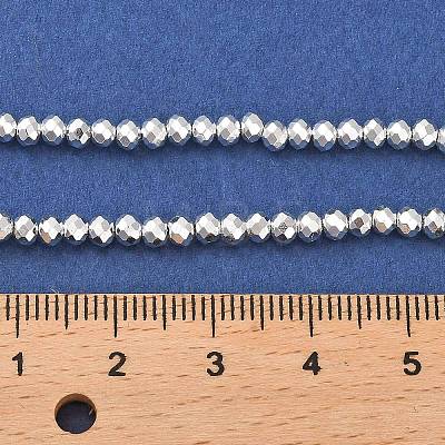 Electroplate Glass Beads Strands X-EGLA-D030-15A-06-1