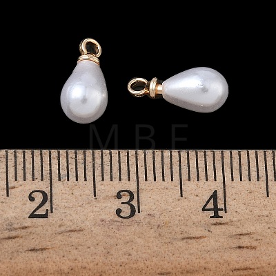 ABS Plastic Pearl Pendants FIND-Z105-03A-01G-1