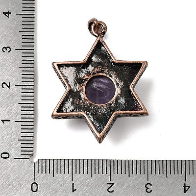 Natural Amethyst Pendants G-A297-06R-19-1