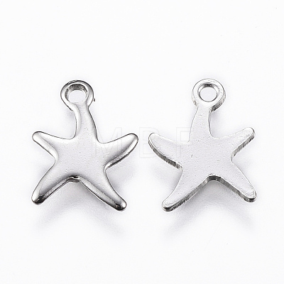 Tarnish Resistant 304 Stainless Steel Charms X-STAS-K154-22P-1