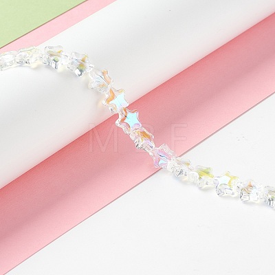 Transparent Glass Beads Strand X1-GLAA-F112-02I-1