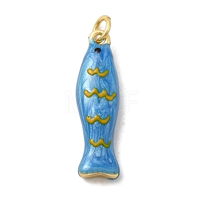 Brass Enamel Pendants LS-KK-H092-08G-03-1