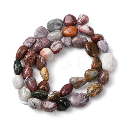 Natural Ocean Jasper Beads Strands X-G-E483-39B-1