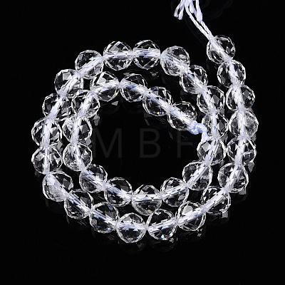 Natural Quartz Crystal Beads Strands G-S345-6mm-35-1