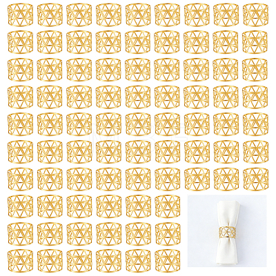 100Pcs Column Iron Napkin Rings AJEW-GO0004-82A-1