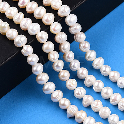 Grade AB Natural Cultured Freshwater Pearl Beads Strands PEAR-N013-05G-1