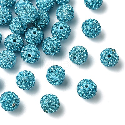 30Pcs Pave Disco Ball Beads RB-YW0001-14Q-1