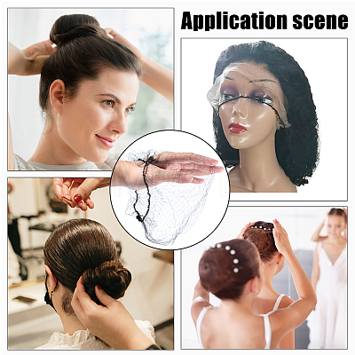 Nylon Stocking Wig Caps DIY-WH0750-333B-1