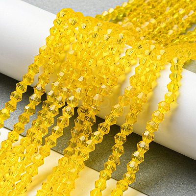 Transparent Glass Beads Strands GLAA-F029-3mm-22-1