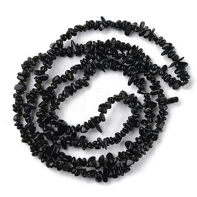 Natural Obsidian Beads Strands G-G0003-B33-1