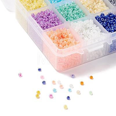 15 Colors Glass Seed Beads SEED-JP0007-02-1