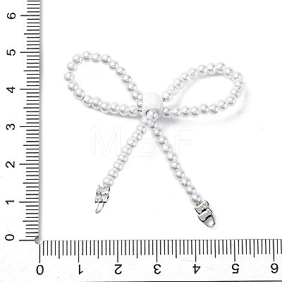 Alloy & Glass Bowknot Chandelier Component Links PALLOY-D359-02B-1