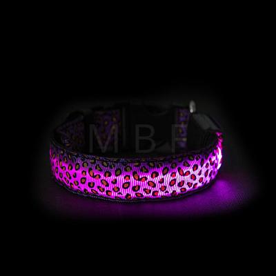 Adjustable Polyester LED Dog Collar MP-H001-A18-1