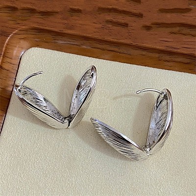 Alloy Shell Shape Hoop Earrings FS-WG5FBFD-02-1