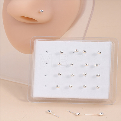 20Pcs Round Brass Nose Studs WGFA8C5-05-1