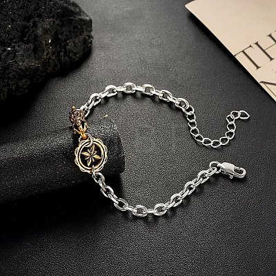 304 Stainless Steel Link Bracelets WG1F394-01-1