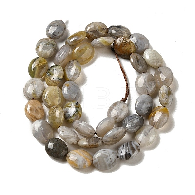 Natural Bamboo Leaf Agate Beads Strands G-NH0014-B01-01-1