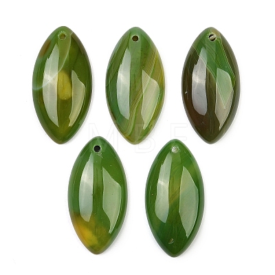 Dyed Natural Agate Pendants G-S349-24F-1