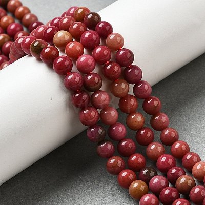 Dyed Natural Malaysia Jade Beads Strands G-G021-02A-15-1