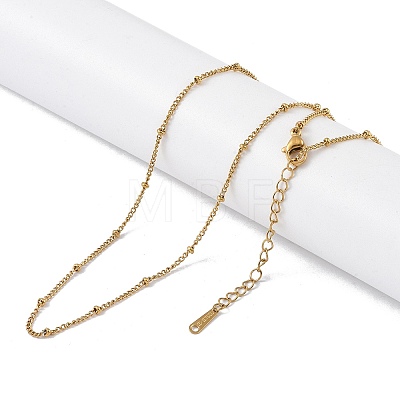 Brass Chain Necklaces NJEW-P309-08G-1