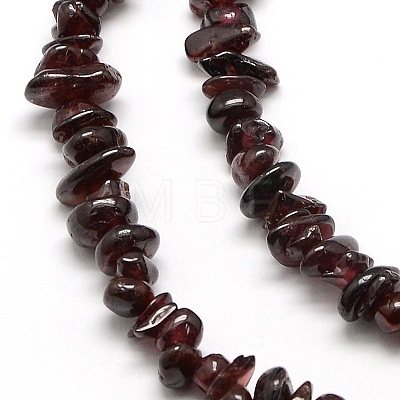 Natural Garnet Beads Strands X-G-P035-14-1