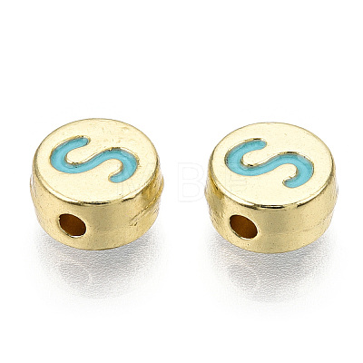 Alloy Enamel Beads ENAM-S122-029S-A-RS-1