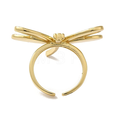 Rack Plating Brass Cuff Rings for Women RJEW-G325-04D-G-1