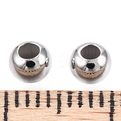 Rhodium Plated 925 Sterling Silver Beads STER-T007-12P-02-1