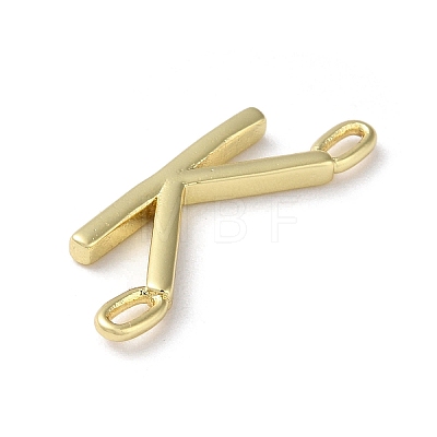 Rack Plating Brass Connector Charms KK-P245-07G-K-1