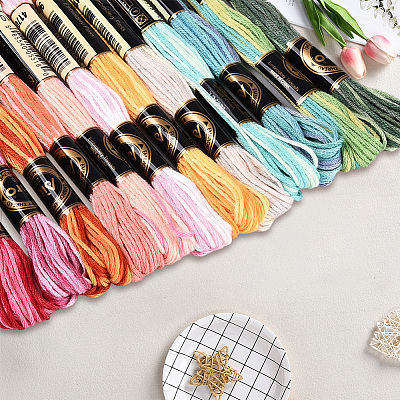 6-Ply Polyester Embroidery Floss OCOR-WH20074-15C-1