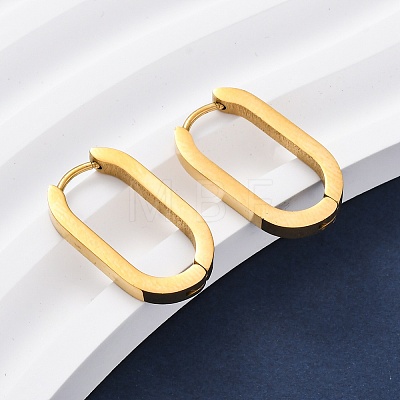 PVD Vacuum Plating 304 Stainless Steel Huggie Hoop Earrings STAS-S103-21G-1