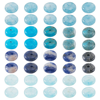 180Pcs 4 Styles Natural Apatite & Sodalite & Dyed White Jade Beads G-TA0003-08A-1