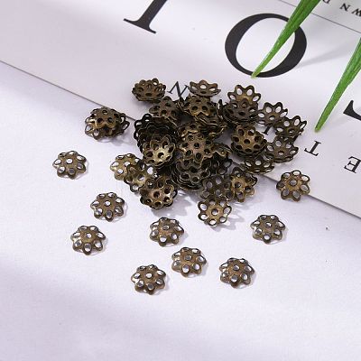 Iron Bead Caps IFIN-R197-AB-1