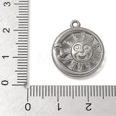 304 Stainless Steel Pendants STAS-L277-02A-P-1