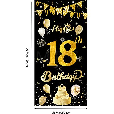 Polyester Hanging Banner Sign AJEW-WH0190-035-1