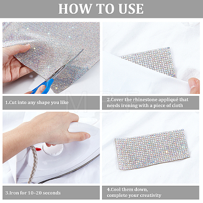 Glitter Resin Hotfix Rhinestone DIY-GF0013-51C-1