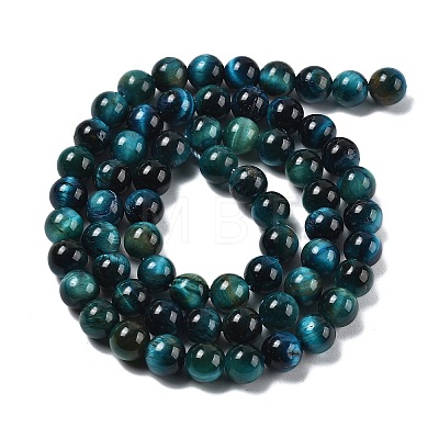 Natural Tiger Eye Beads Strands X-G-B133-A02-6MM-07-1