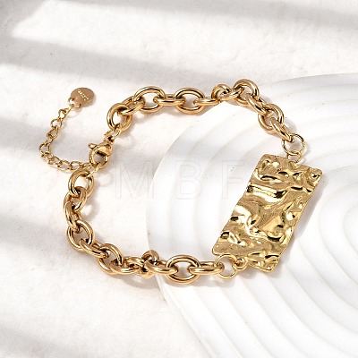 Women's 304 Stainless Steel Bracelets BJEW-K264-02A-G-1