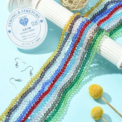 DIY Bling Earring Bracelet Making Kit DIY-YW0007-10-1