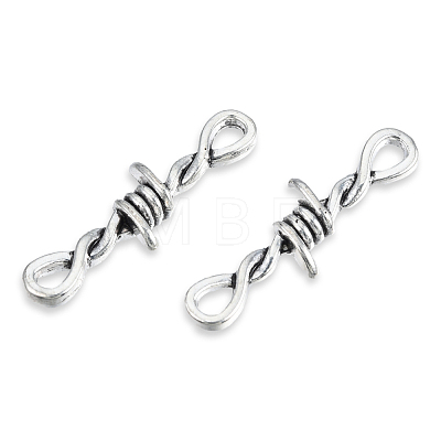 Tibetan Style Alloy Connector Charms TIBE-N011-059-1