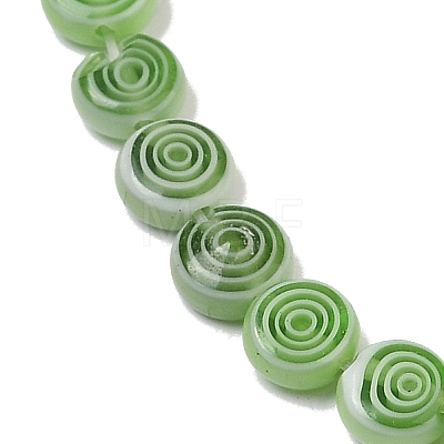 Handmade Lampwork Beads Strands LK-R004-51B-1