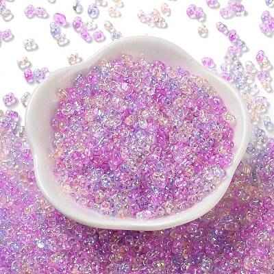 AB Color Plated Glass Seed Beads SEED-L011-06B-01-1