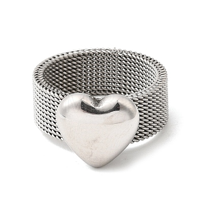 304 Stainless Steel Finger Rings for Women RJEW-K258-11P-1