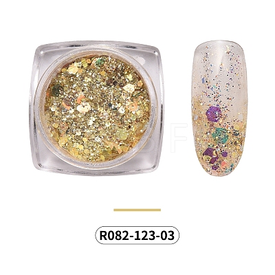 Shining Nail Art Glitter MRMJ-R082-123-03-1