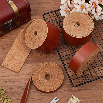 1.6M Flat AB Grade Cowhide Leather Cord AJEW-WH0007-59B-04-1