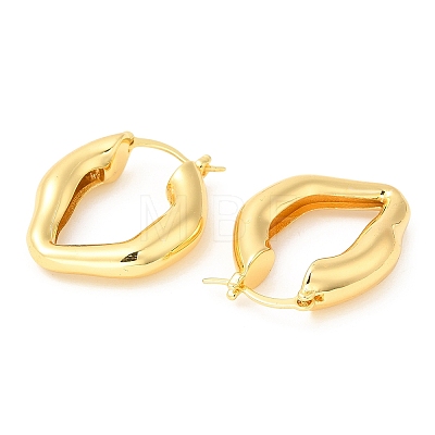 Rack Plating Brass Hoop Earrings for Women EJEW-Q770-17G-1
