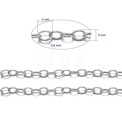 Brass Cable Chains CHC024Y-NFK-1