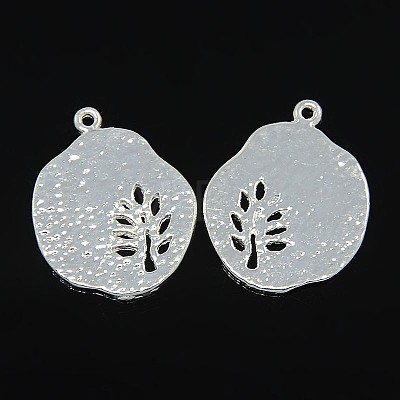 Tibetan Style Alloy Pendants TIBEP-A14120-S-LF-1