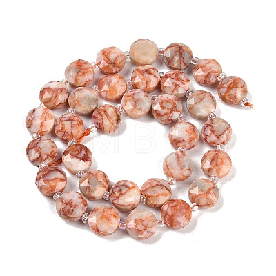 Natural Red Netstone Beads Strands G-C116-A71-01-1