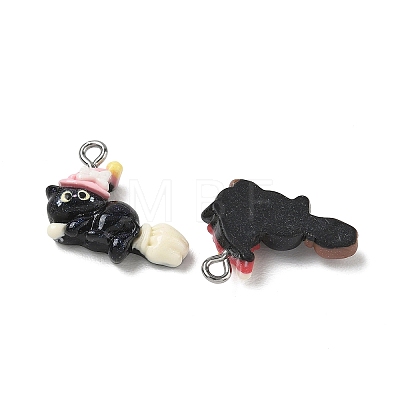 Opaque Resin Pendants RESI-B044-12P-1